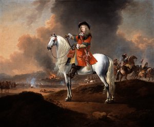 Lieutenant-colonel Randolph Egerton MP (d.1681) de la troupe royale des Horse Guards, c.1672